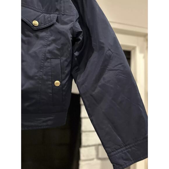 J.Crew Puffer Trucker Jacket Corduroy Collar Navy - S - Picture 5 of 6